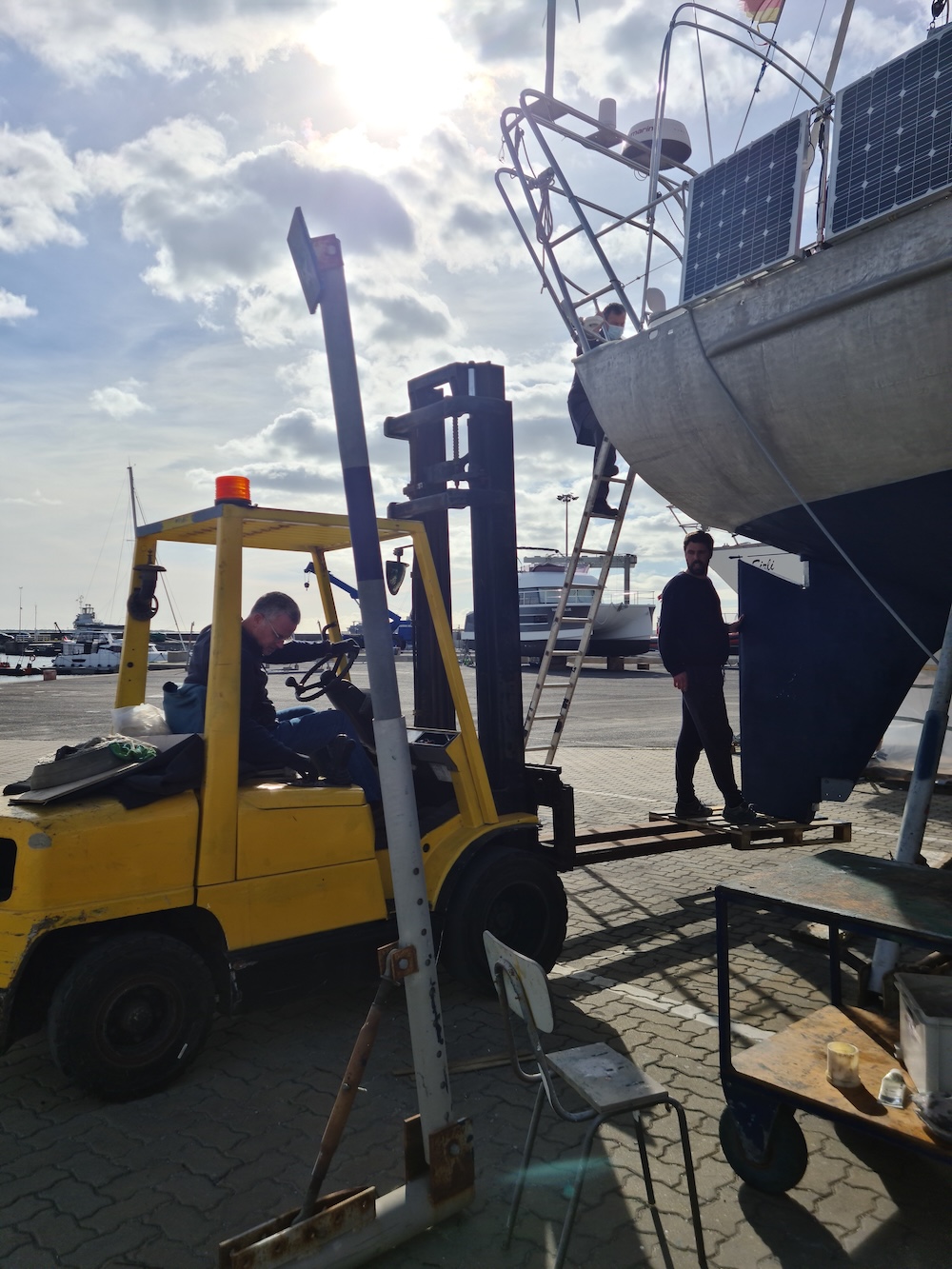 Ruder Einbau in Lissabon